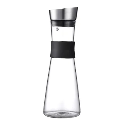 New Hot Sale Wholesale Handmade 1200ML Borosilicate Glass Water Carafe
