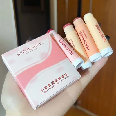 Wholesale Long Lasting Moisturizing Nourishing HERORANGE Small Powder Tube Lip Balm