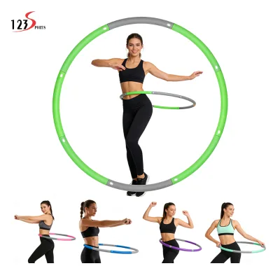 Quality Guaranteed Fitness Weighted Hula Ring Adjustable Detachable Sport Workout Weighted Yoga Ring for Adults