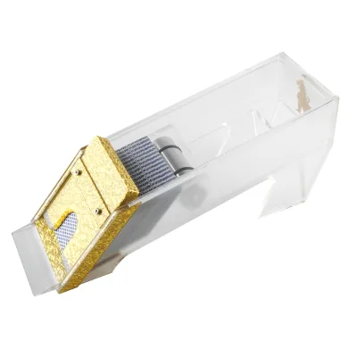 YH High Quality 8 Decks Card Shoe Golden Frosted Acrylic Poker Dealer Shoe