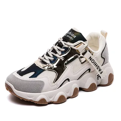 Wholesale Women's Shoes Hot Selling Breathable and Versatile Casual Shoes Thick Soled Women's Shoes Sneakers