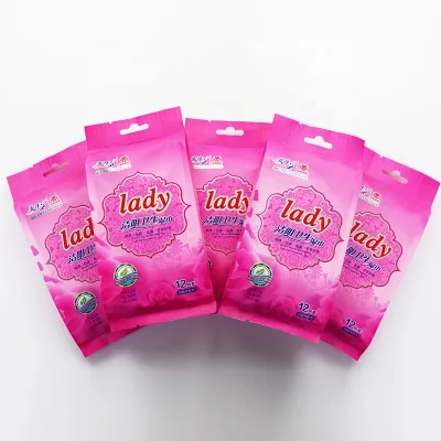 Flushable Feminine Intimate Wipes with Individually Wrapped Packing