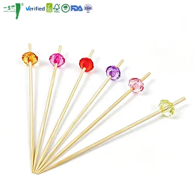 Factory Direct Bulk 100% Natural Bamboo Cocktail Pick Disposable Food Stick One-stop Solution