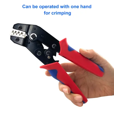 Ratchet Terminal Crimping Pliers Set, Hand Tool Kit with Water Heating Cutter for Heat Shrink Wire Connectors
