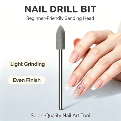Beauty Dental Silicone Nail Drill Bits Polisher Burs-XF/F/M/MC/C/XC Grit Sizes Heat Resistant Durable for Home Salon