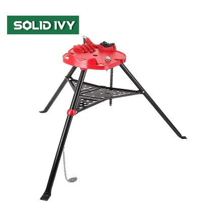 Factory Heavy Duty Portable Tripod Bench Pipe Chain Vise for 1/8"-6" Pipe