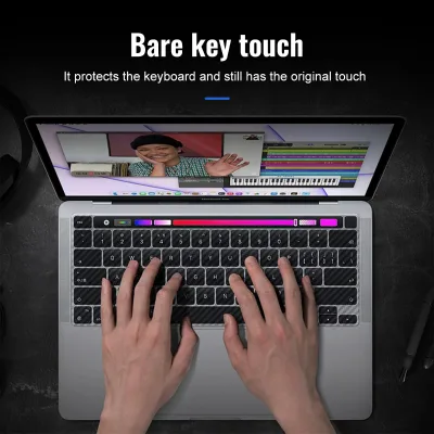 Carbon Fiber Waterproof Dustproof Keyboard Protector for MacBook 2025-2021 Pro 14" 16" M4 M3 M2 M1 13.6" English