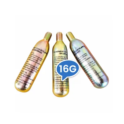Disposable 16 Gram CO2  Cartridge Beverage Beer Keg Chargers Mini 8g 12g 33g CO2 Gas Cylinder Capsules Food Grade