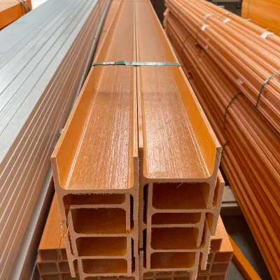 Weather Resistant Pultruded FRP L Angle C Channel U Channel Fiberglass Composite Profile Floor Municipal Engineering Safety