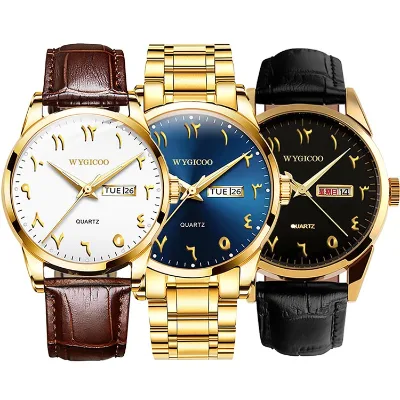 Low MOQ Numeral Dial Wrist Arabic Number Watch