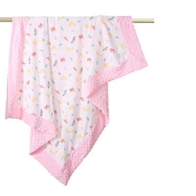 Dinosaur Pattern Baby Comforter 100% Cotton Machine-Washable Quilted with 400 Thread Count Quality Guaranteed