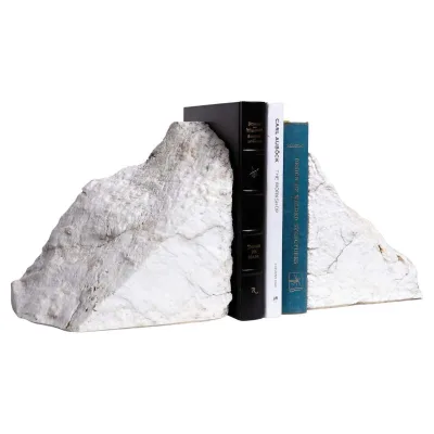 Marble Bookend Book Stand Table Decoration Soft Decoration Book Stoppers Marble Mountain Bookends