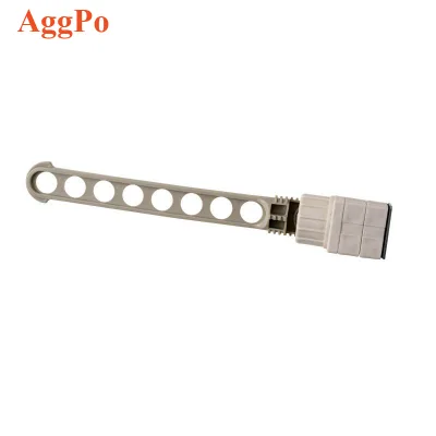 8-connected Buckle Style Clothes Drying Rack, Window Frame Non Perforated Hanging Clothes Drying Rack