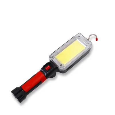 Howlighting Magnetic LED Flashlight USB Rechargeable 5 Modes Torch COB Hanging Hook Lamp Work Inspection Light With USB Cabl