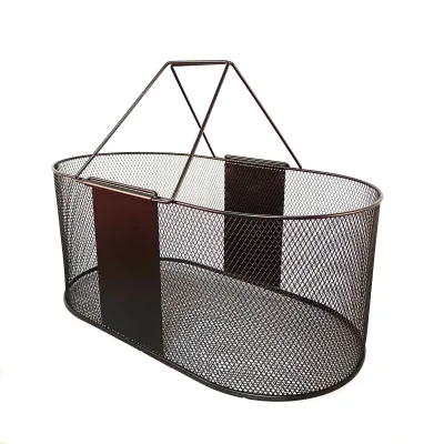 Durable Multifunctional Metal Storage Basket Gift Basket Flower Creative Good Load-bearing Large Capacity Iron Picnic Basket