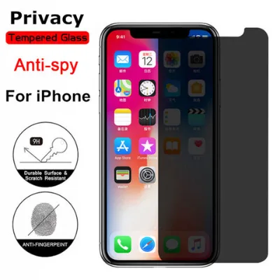 Anti Spy Privacy Glass 2.5D Mobile Phone Tempered Glass for iPhone 15 14 13 12