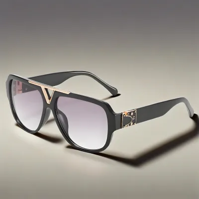 Oversized Fashion Sunglasses with PC Lenses UV400 Protection Comfortable Lightweight Durable Frame for Men Women for City Use