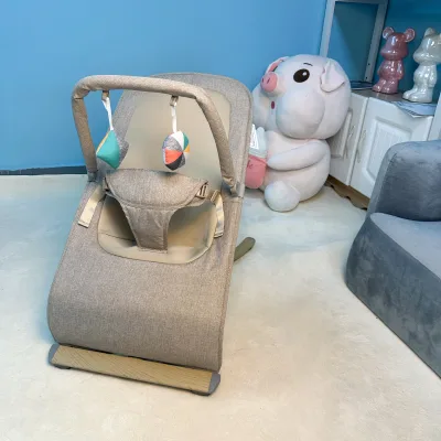 Portable Metal Baby Bouncer With Soft Fabric