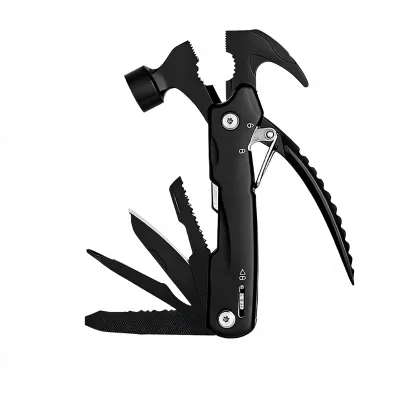 Stainless Steel Claw Hammer Outdoor Portable Multi-Functional Folding Tool Pliers Camping Car-Mounted Window-Breaking Rescue Awl