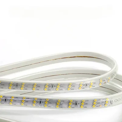 AC220V SMD2835 LED Strip Light 50/100M/ROLL High Voltage RA90 IP67 120LEDs/M Wholesale LED Strip Light for Garden Application