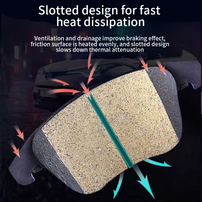 Noiseless Low-dust New Ceramic Formula Auto Part Car Brake Pads for Citroen XM Xsara Xsara VTS ZX