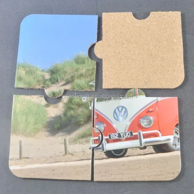New Unique Design Wholesale Puzzle Cork Backed coaster , Wooden coaster