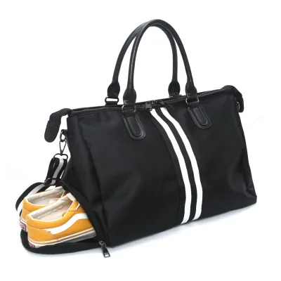 Men and Women Short Travel  Waterproof Simple South Korea Gym Bag Large Capacity Nylon Sports Bag Storage Yoga Bag