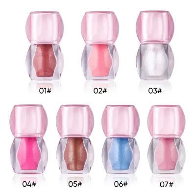 Wholesale Make Your Logo Moisturizing Mineral Liquid Diamond Lip Gloss High Pigment Vegan Glossy Metallic Color Sparkling
