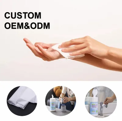 Quick Dry Lightweight China-Made Anti-Static Spunlace Nonwoven Fabric Plain Pattern Fabric Roll