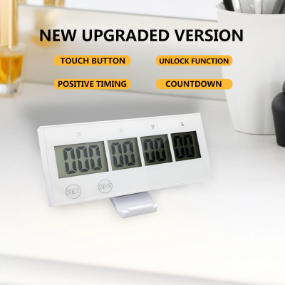 CHEETIE CP144 DIY White Wedding LCD Home Smart Count up or Count Down Digital 999 Day Timer
