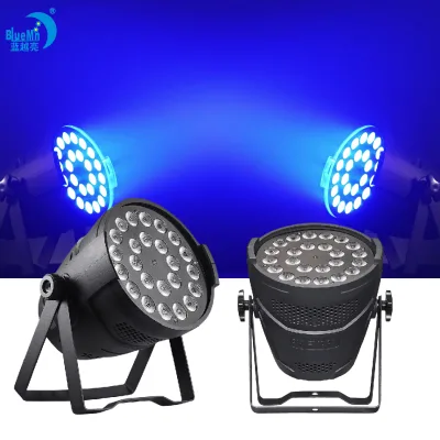 High Quality 24pcs 4-in-1 RGBW Full Color LED PAR Light 220W Aluminum Housing DMX512 for Stage Wedding Event Banquet Lighting
