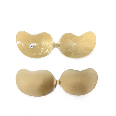 Reusable Backless Adhesive Silicon Push up Bra Mango Cup Silicone Bra Stick on Bra