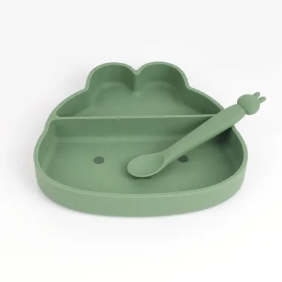 Baby Feeding Set Made of Food-grade Silicone With Free Design Suitable for Rabbit Toys