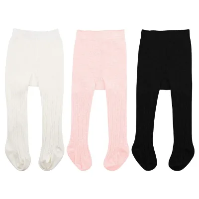 Custom Knitted Baby Tights Warm Soft Breathable Anti-Slip Casual Pantyhose for Spring Autumn & Winter Cute Logo Children's Socks