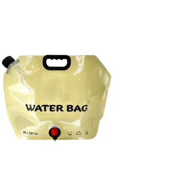 Factory Wholesale OEM Foldable Water Bag with Tap Custom Color BPA Free Outdoor Portable Lightweight Camping Water Storage Bag