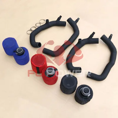 2" Turbo Inlet OEM Location High Flow Silicone Inlet Intake Kit for N54 07-10 BMW 135i, 335i, 535i, 1M & Z4 SHL