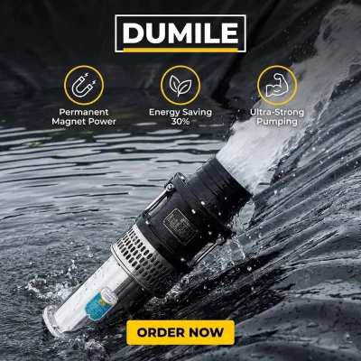 DUMILE QY Oil Immersed Submersible Pump Correct Underwater Installation for Farmland Irrigation and Fish Pond Water Circulation