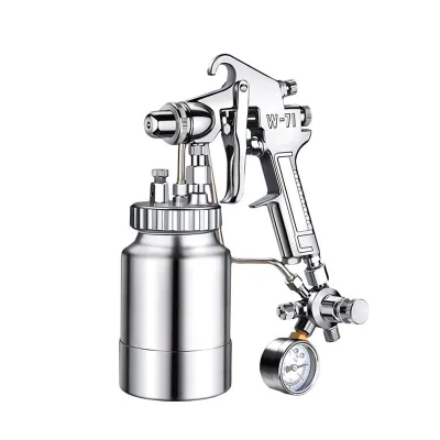 600ml High Pressure Disheveled Pattern Spray Gun with Pressure Gauge