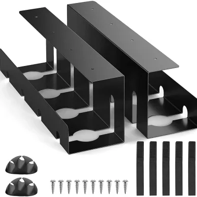 Under Desk Cable Management Tray,No Drill Steel Desktop Wire Organizer