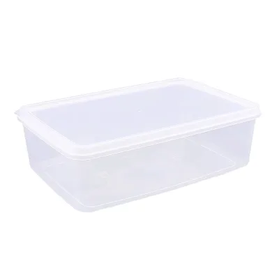 Takeaway Lunch Box clear Rectangle Plastic pp Food Packaging Container Disposable with Lid
