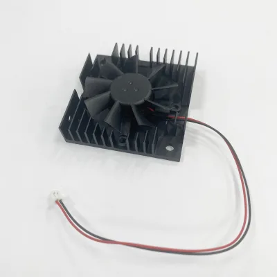 Aluminum Heatsink Equipped with Cooling Fan for Heat Dissipation