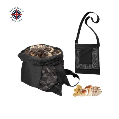 Premium Mesh Harvesting Bag Breathable Foldable Outdoor Tote Storage for Mushroom Fruit Picking and Collection