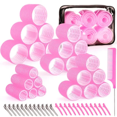 SEVICH Hair Rollers Set 25mm 36mm 48mm Plastic Hair  Style Rollers No Heat DIY Hair Curl Tool for Women