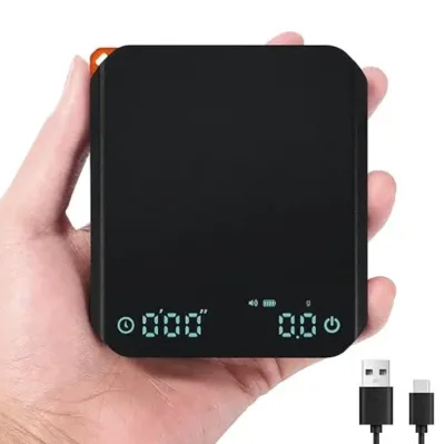 Mini Digital Espresso Scale Weight Measuring Electric Kitchen Weighing Tool for Hand Brewed Coffee Kitchen Scales