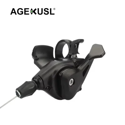 AGEKUSL Bike Derailleurs Internal 3 Speed Bicycle Shifter Levers Brake Finger Dial Bike Lever for Brompton 3 SIXTY Bike