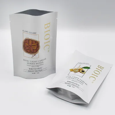 Resealable Durable Light Cereal Packaging Bag Smell Proof Stand up Pouch Mylar Bag With Heat Seal