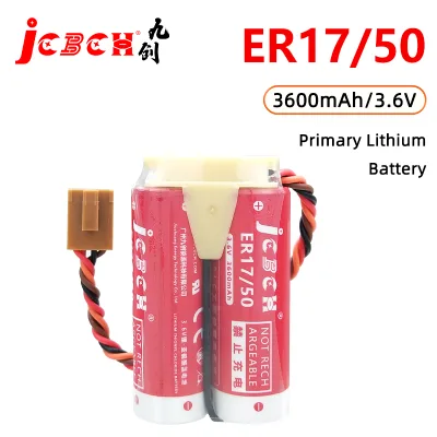 JCBCH ER17/50-2 Applicable to the 3.6V Li-SOci2 Batteries of the Nazhi Fujitsu Anlian Technology Robot Robot Robot Arm Encoder