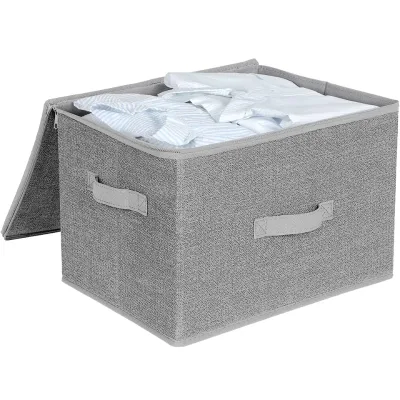 Wholesale Convenient Foldable Fabric Clothing Collapsible Storage Box Single Large Capacity Living Room Use Standing Closet
