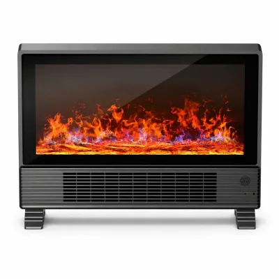 High-End Electric Fireplace Convector Heater Fast Heating Portable Adjustable Temperature Remote Control Led Display