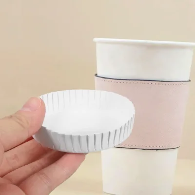 Custom Print Hotel Restaurant Use Disposable Printing Glass Drink Paper Cup Lid Cover Bottle Paper Cup Cover